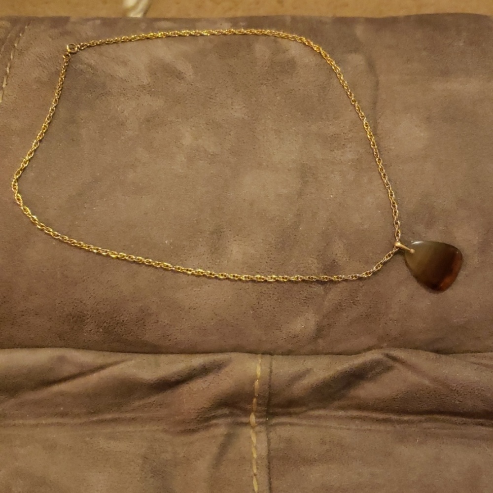 Stone Agate Pendant Necklace